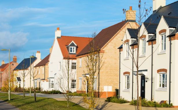 Collection of houses on an estate