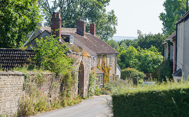 Landscape view of East Knoyle, Wiltshire.